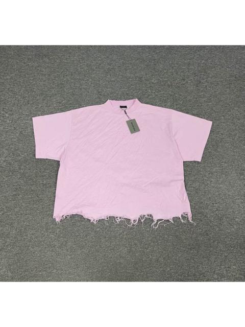 BALENCIAGA Balenciaga Pink Unisex BB Classic Cropped Oversized T-shirt