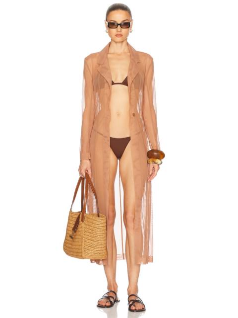 NORMA KAMALI Classic Single Breasted Midcalf Coat