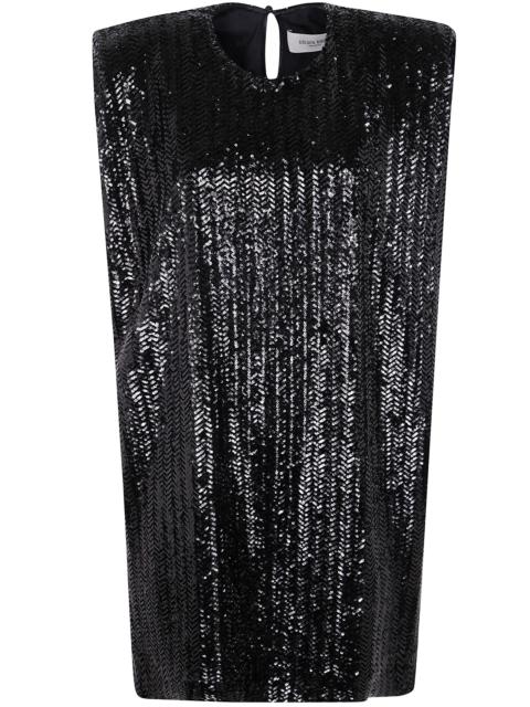 Golden Goose Women Journey W`S Sleeveless Tee Dress With Shoulderpads Full Paillettes