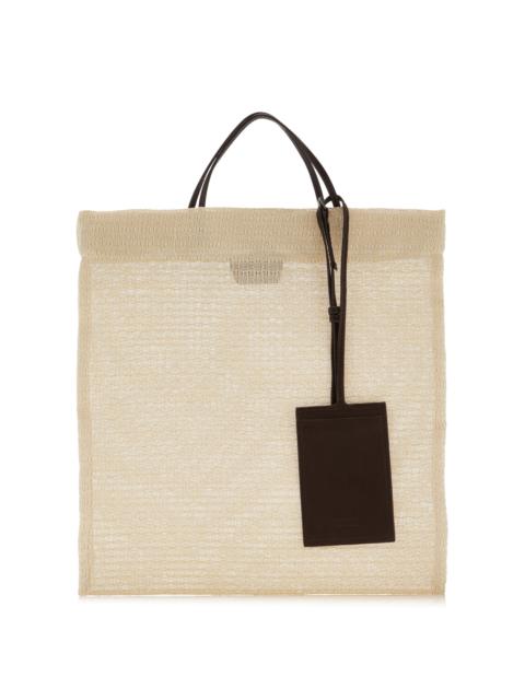 The Row Barn Woven Mini Tote Bag ivory