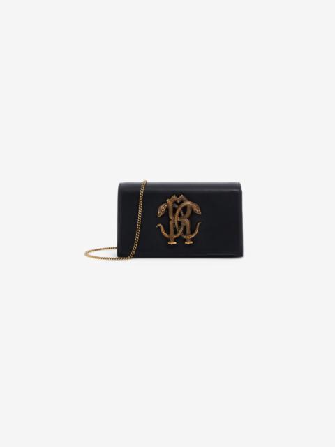 Roberto Cavalli Shoulder bag with Monogram Mirror Snake