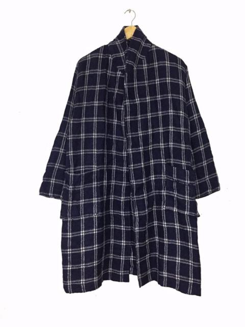 Other Designers Comme Ca Ism - Comme CA Du Mode Tartan Hemp Nie Jerami Slepping Long Coat