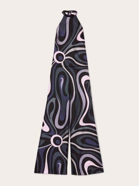 PUCCI MARMO PRINT SILK TWILL JUMPSUIT