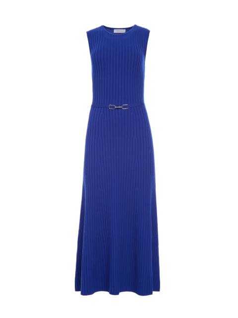 GABRIELA HEARST Meier Knit Midi Dress in Cobalt Merino Wool Cashmere