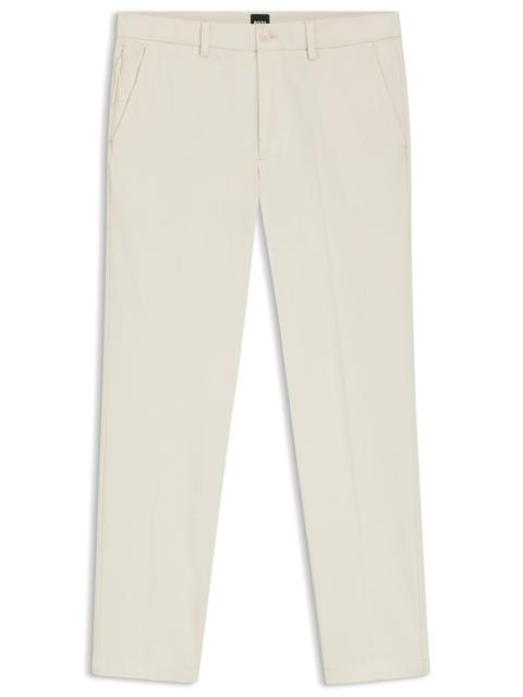 BOSS SLIM-FIT PANTS IN COTTON-BLEND TWILL