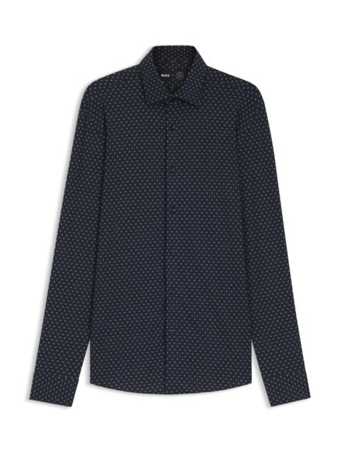 BOSS SLIM-FIT SHIRT IN ITALIAN-MADE PERFORMANCE-STRETCH FABRIC