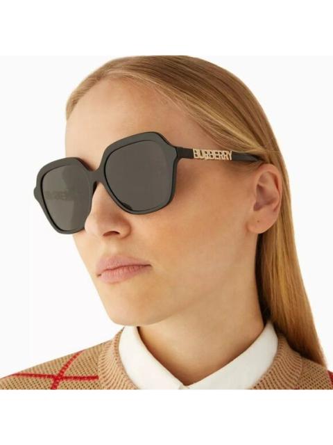 Burberry SALE! NEW Burberry BE4389 Joni 300187  Black Dark Grey Square Women Sunglasses