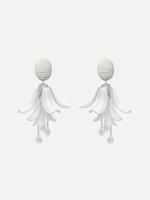 Oscar de la Renta IMPATIENS CLIP-ON EARRINGS