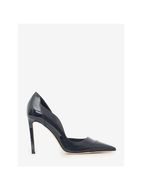 JIMMY CHOO JIMMY CHOO Brigitte 100 Navy Blue Patent Leather Pumps New &