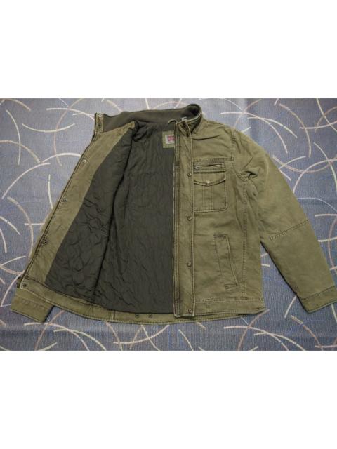Levi's Levi's Green Olive Canvas Jacket Lined Trucker Jacket