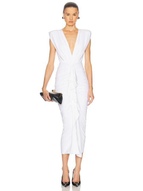 ALEXANDRE VAUTHIER Ruched Midi Dress