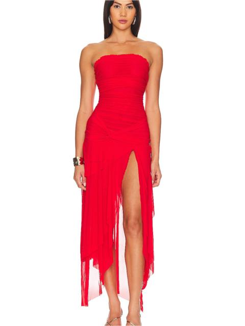 CELINE lavallière mini dress in silk georgette | REVERSIBLE