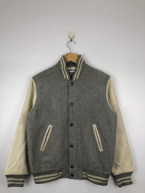 Other Designers Vintage - Vintage Japanese Brand Wool Varsity Jacket Gray