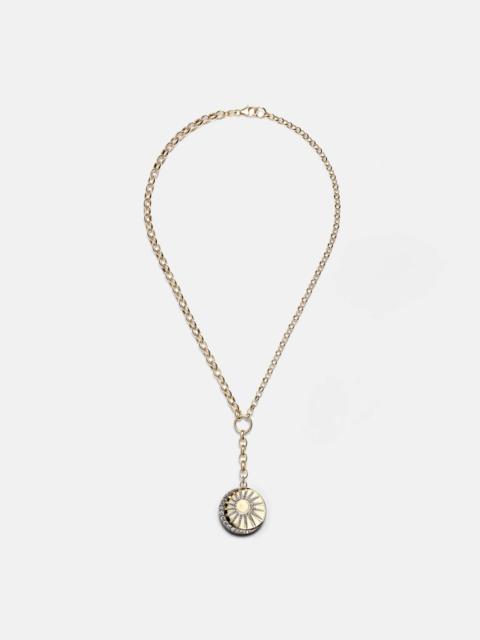 FOUNDRAE Balance 18kt gold necklace with diamonds