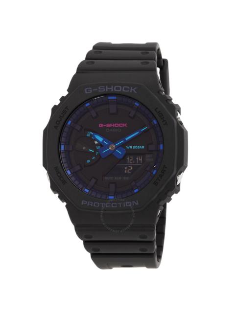 Casio - Casio G-Shock Alarm World Time Quartz Analog-Digital Black Dial Men's Watch GA2100VB-1A