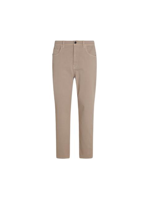 Brunello Cucinelli Beige Cotton Jeans