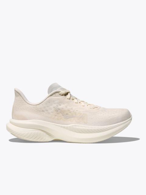 HOKA Women's Mach 6 Shoes in Alabaster/Cosmic Grey