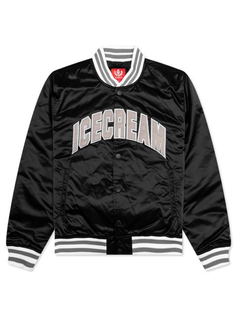 ICECREAM UNIVERSITY JACKET - BLACK