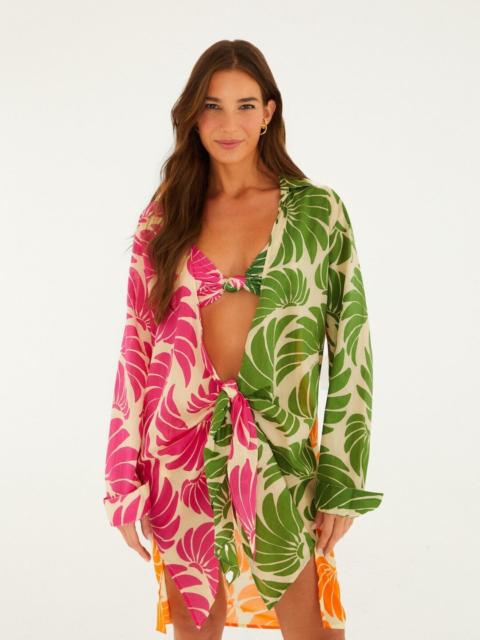 FARM RIO Mixed Banana Wings Open Chemise