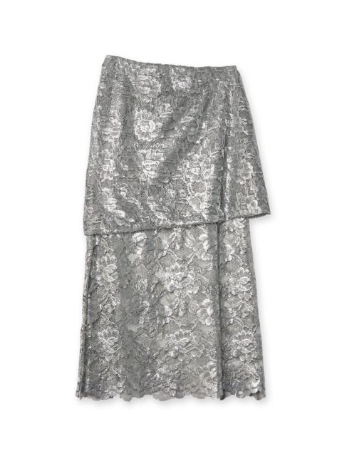 THE ATTICO Lace Midi Skirt