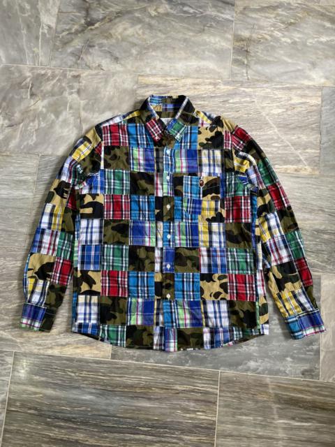 A BATHING APE® BAPE PATCHWORK BD SHIRT