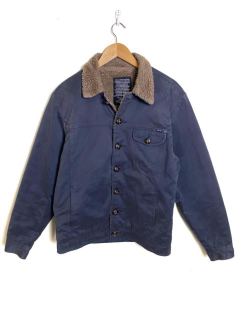 Other Designers Military - SILAS Navy Faux Fur Lining D-1 Deck Jacket