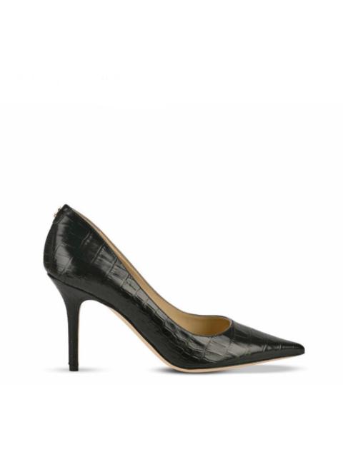 JIMMY CHOO Jimmy Choo Agnes Croc Leather Pumps