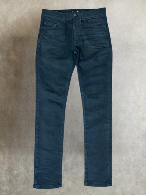 Other Designers Archival Clothing - Fw 2019 saint laurent paris D02 wax coated black denim pants