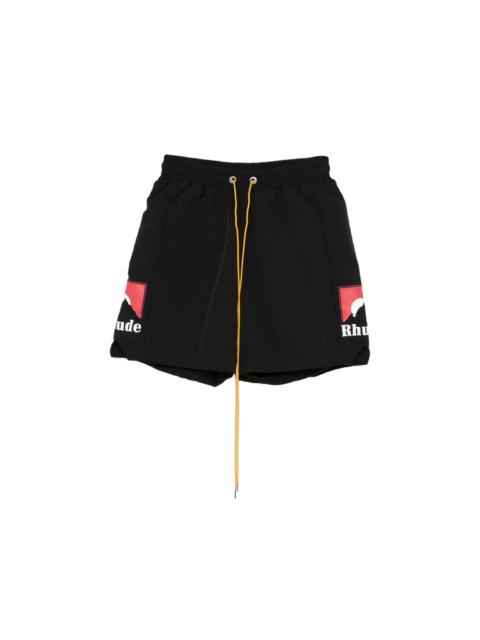 Rhude Rhude Black Shorts - Track & Running Shorts Men