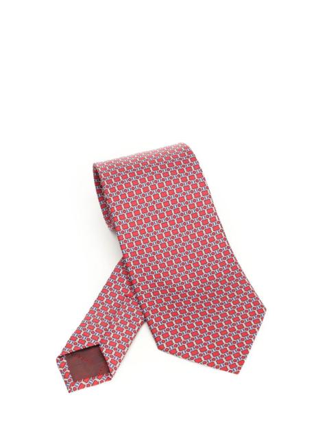 FERRAGAMO Silk Tie Ties And Bow Ties Red