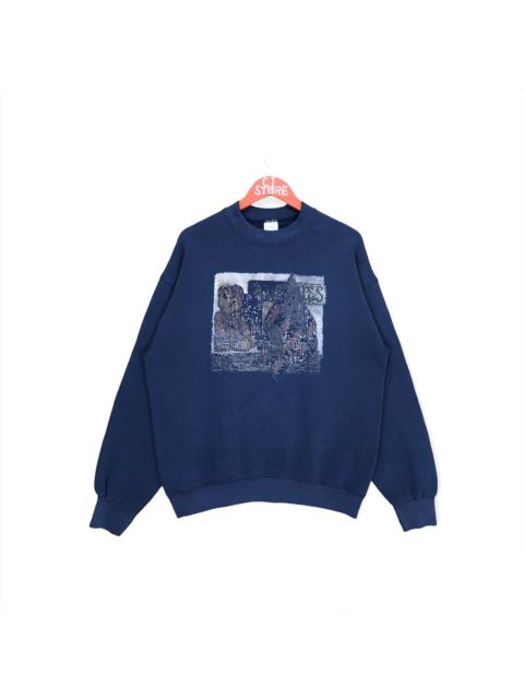 Other Designers Vintage - Vintage Bear Big Print Crewneck Sweatshirt