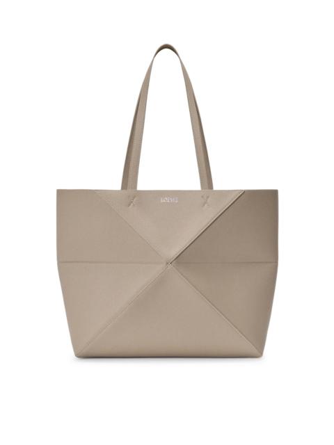 Loewe MEDIUM PUZZLE FOLD HORIZONTAL TOTE BAG IN GRAINED CALFSKIN