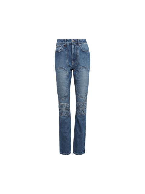 Jean Paul Gaultier Jean Paul Gaultier Lace-Up Denim Jeans 'Vintage Blue'