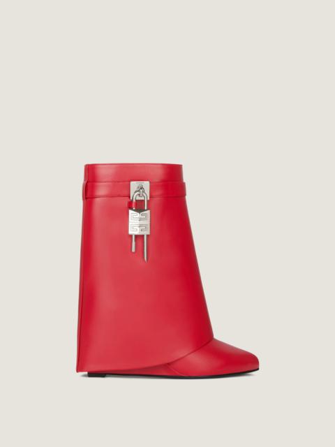 Givenchy SHARK LOCK ANKLE BOOTS IN LEATHER