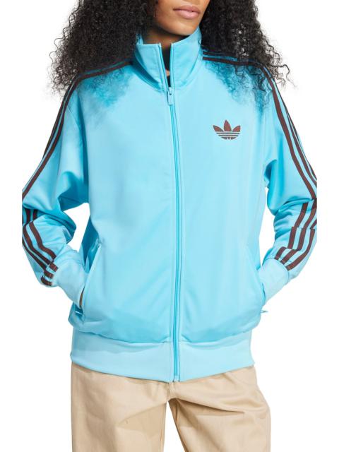 adidas adidas Firebird Recycled Polyester Track Jacket in Blue/Auburn at Nordstrom