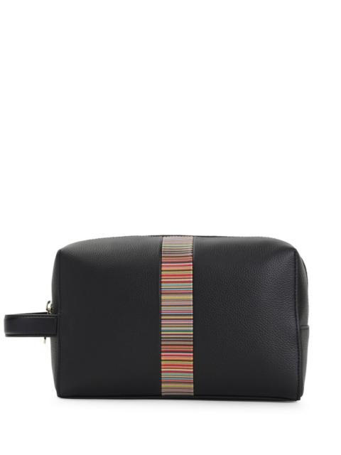 Paul Smith Paul Smith Men Signature Stripe Leather Washbag