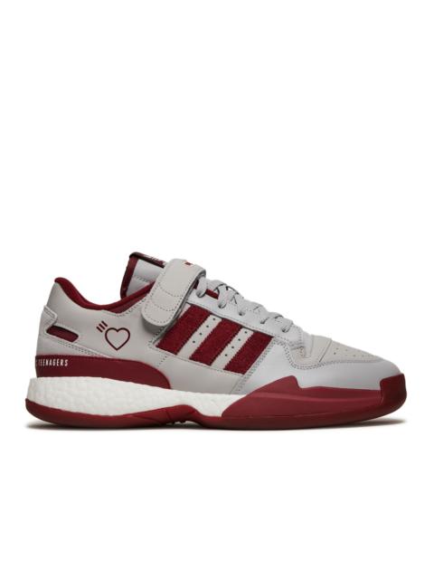 adidas HUMAN MADE X FORUM LOW 'GREY BURGUNDY'
