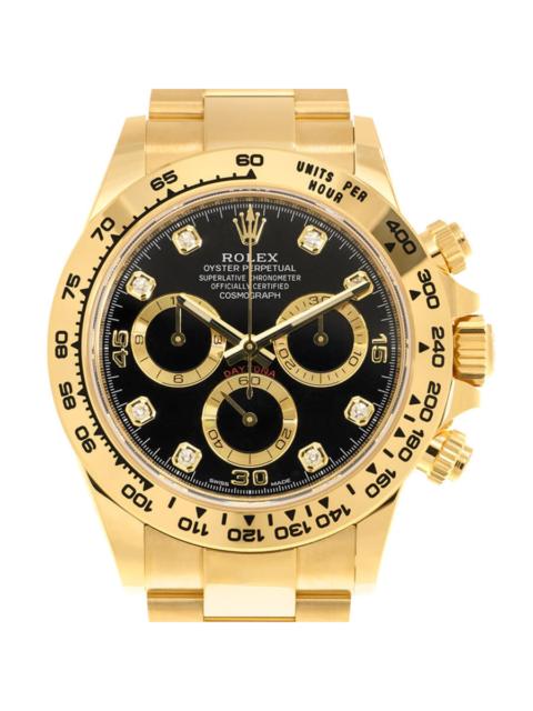 ROLEX Pre-owned Rolex Cosmograph Daytona Chronograph Diamond Black and Gold Dial Men's Watch 116508BKGDDO