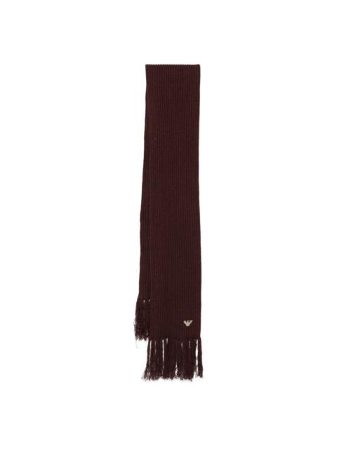 EMPORIO ARMANI Wool blend scarf