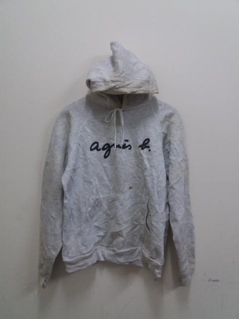Other Designers Agnes B. - Vintage rare Agnes B spell out hoodie by hanes made in usa