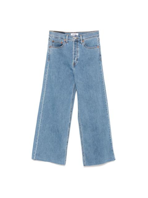 high-rise wide-leg jeans