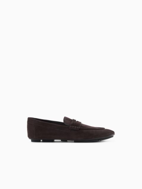 GIORGIO ARMANI Suede loafers
