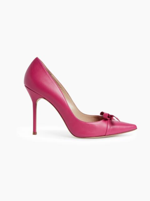 CAROLINA HERRERA Leather Pump with Bow