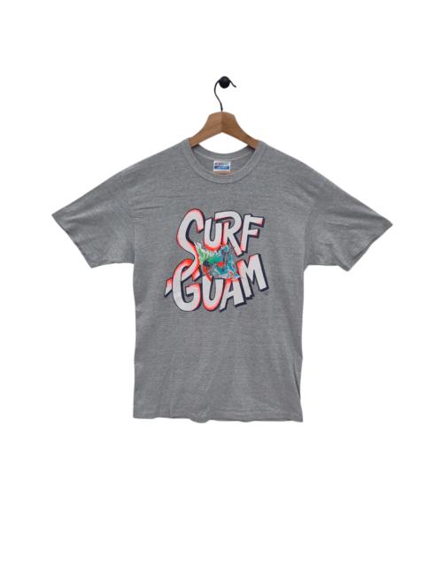Other Designers Hanes - Vintage Surf Guam 90s Style Tee, Island Surf Vibes