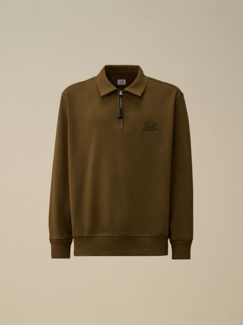 C.P. Company Diagonal Raised Fleece Half Zip Sweatshirt