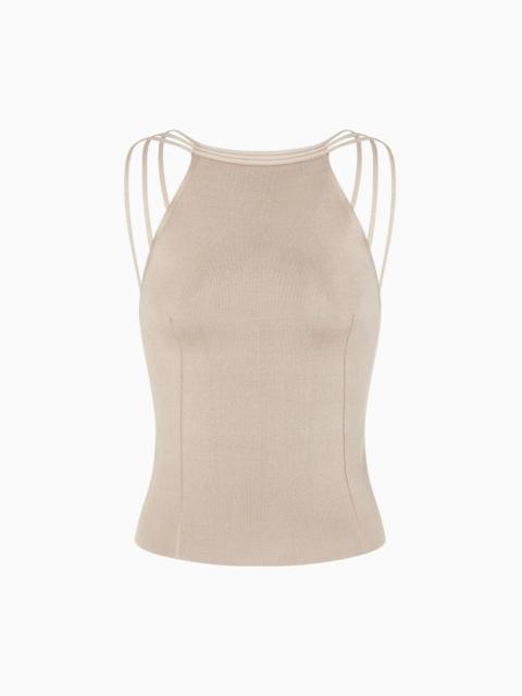 GIORGIO ARMANI SILK KNIT TOP