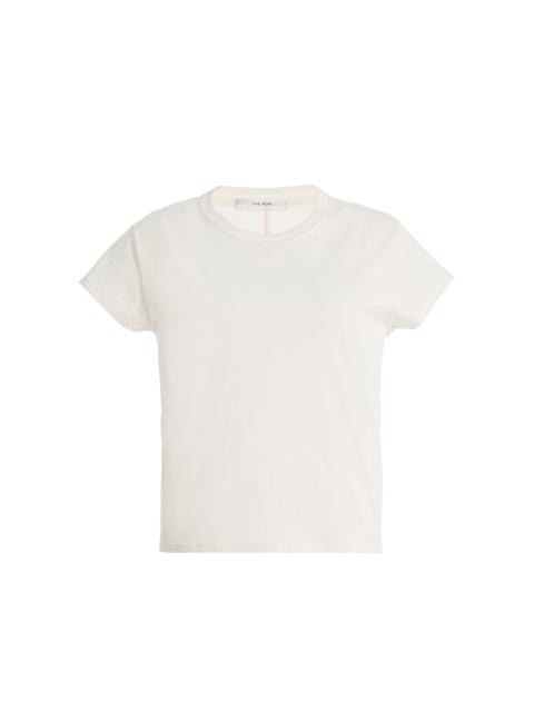 The Row Tori Cotton-Silk T-Shirt white