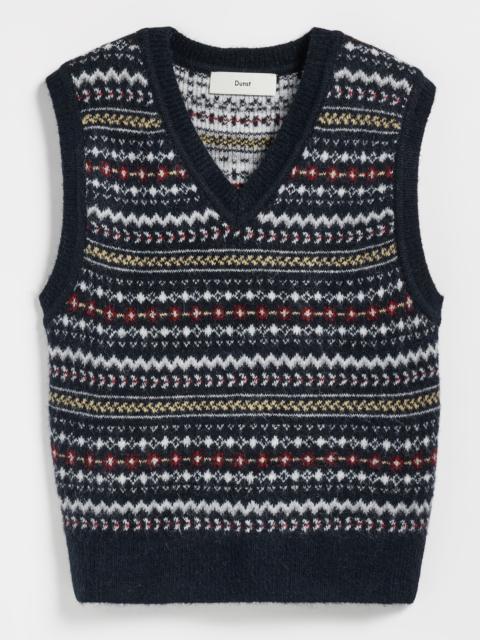 Dunst Unisex Crafted V Neck Knit Vest