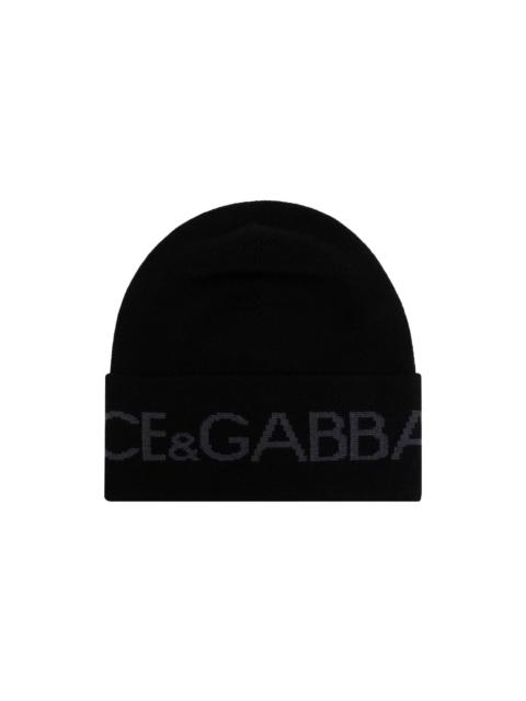 Logo Intarsia Knitted Beanie