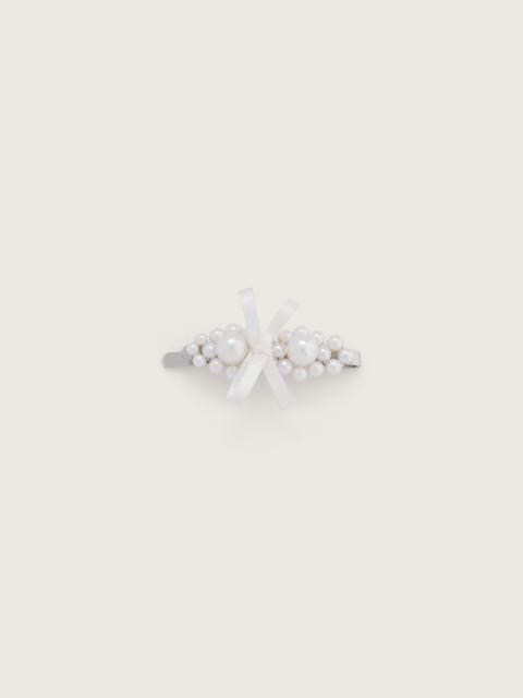 Simone Rocha Petite Bow Mini Flower Hair Clip